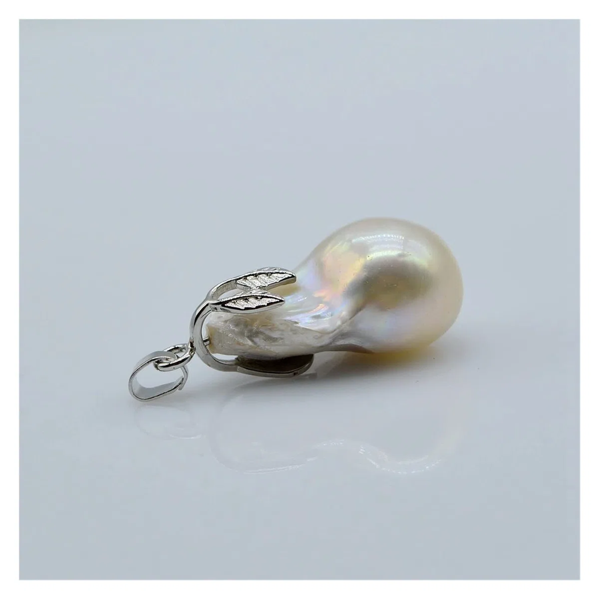 Collares para mujer Gran colgante de perla barroca, perla blanca, forma irregular, colgante de plata, colgante de collar de mujer, selección cumplida