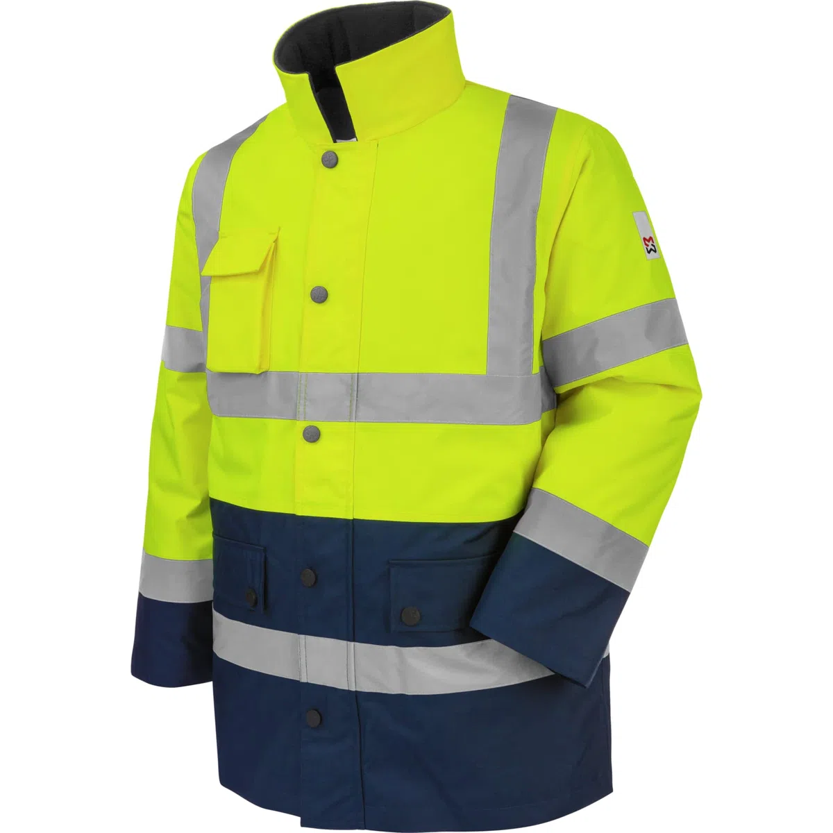 WÜRTH MODYF Parka de Trabajo Alta Visibilidad 3/2 Amarillo/Marino - Tamaño M