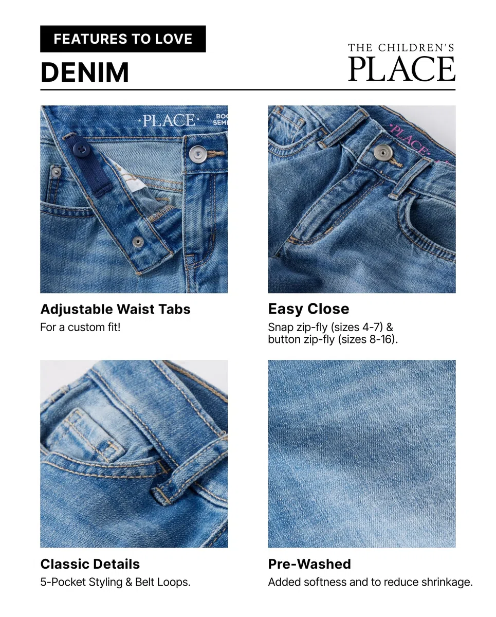 The Children's Place Stretch Denim Jeggings - Leggings Niñas