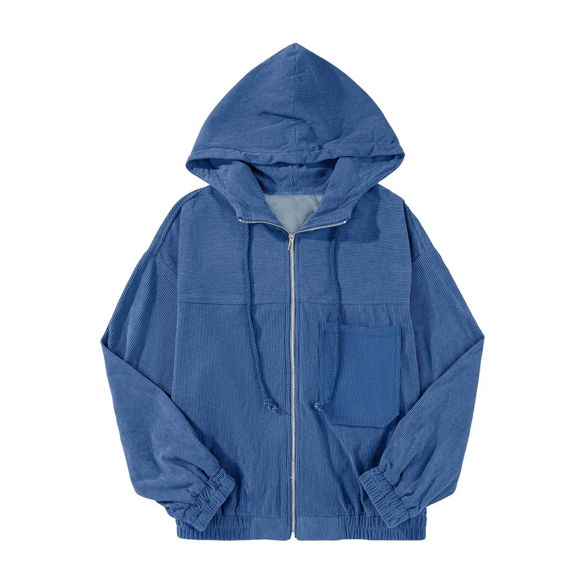 Chaqueta Mujer Invierno Chaqueta informal con capucha para mujer estilo callejero bolsillo práctico y diseño liso moderno