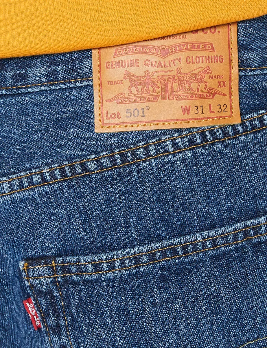 Levi's Hombre 501 Original Fit Vaqueros, Stonewash, 32W / 30L