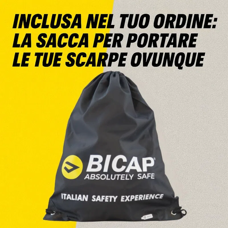 Bicap Aikido S3S - Zapatos de seguridad para hombre y mujer, puntera de aluminio, lámina de cero perforación, suela de poliuretano Bidensity, soporte BI-equilibrado, transpirable, ligero, sector