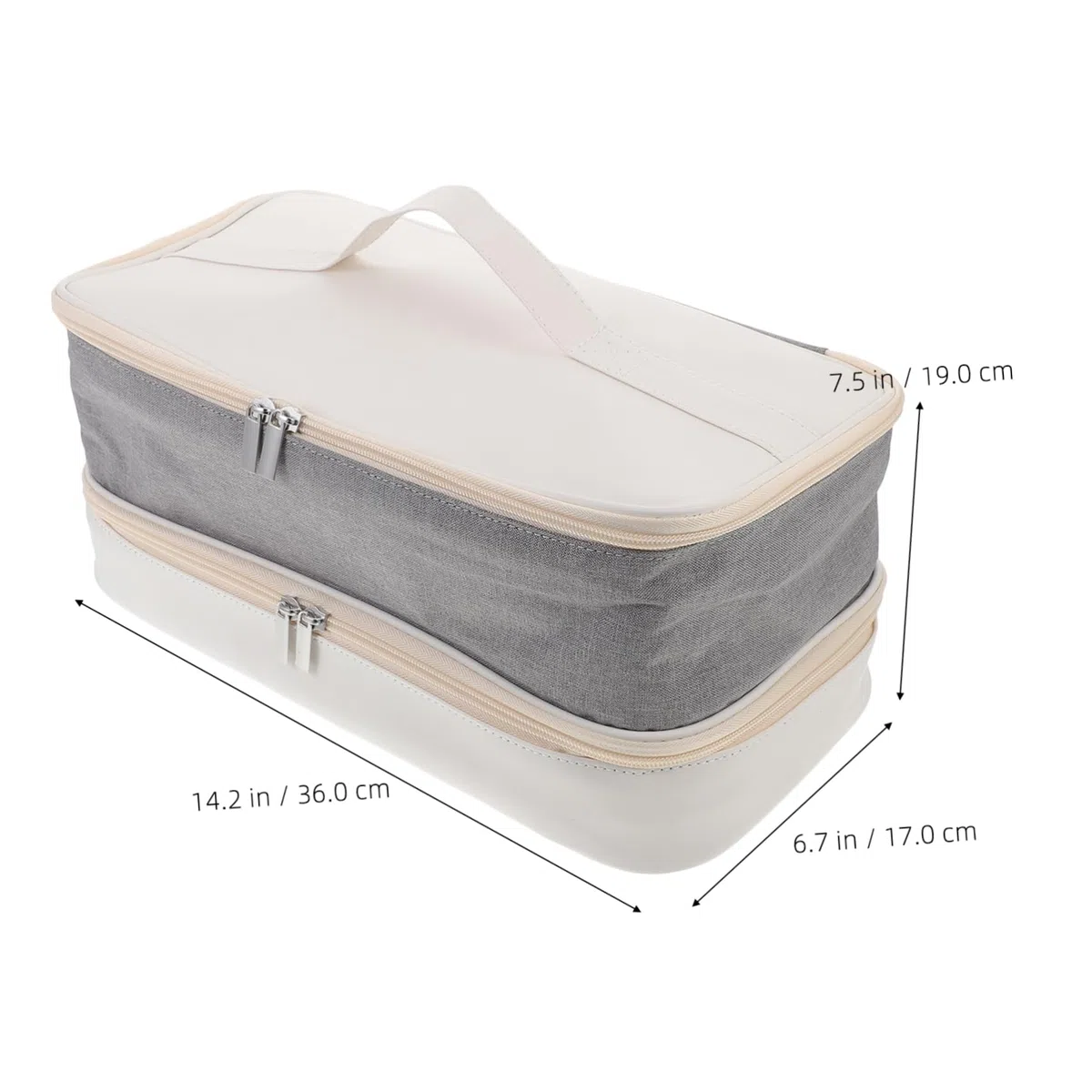 Bolsa De Almacenamiento De De Pelo Organizador De Doble para Secador y Rizador Estuche Portátil De Accesorios De