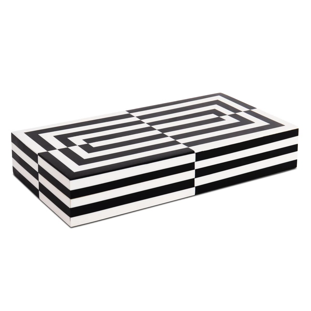Handicrafts Home Caja de almacenamiento decorativa grande de 12 x 6 pulgadas, caja organizadora de mesa de café, decoración moderna del hogar, caja de recuerdos de recuerdo, caja de almacenamiento de