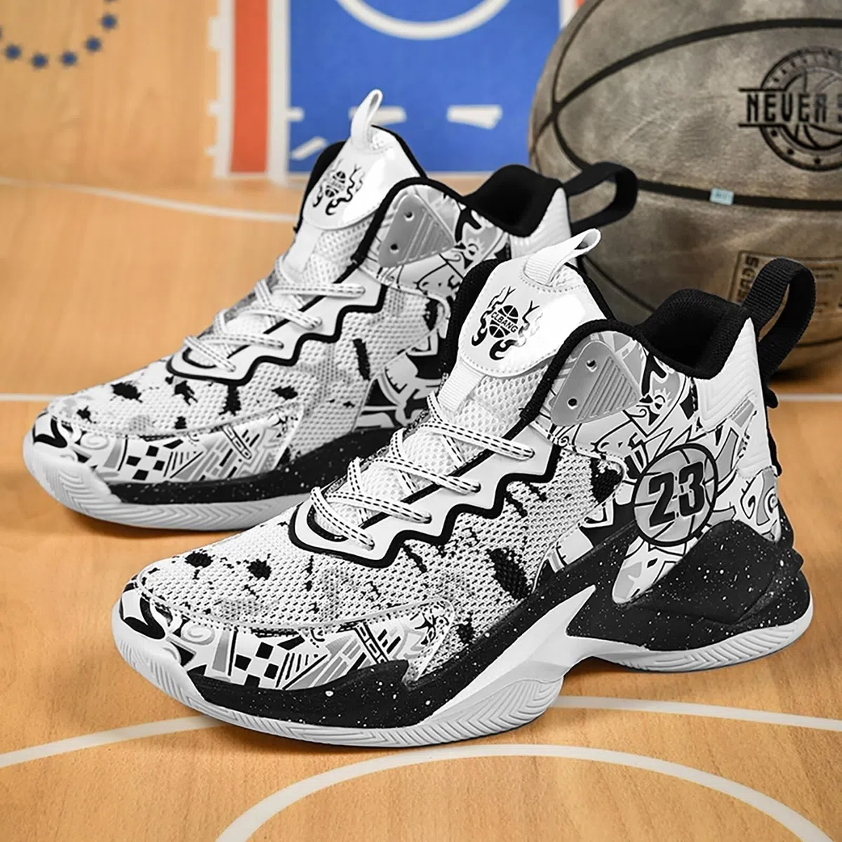Zapatillas Baloncesto Unisex Altas, Transpirables. Soporte para Entrenar