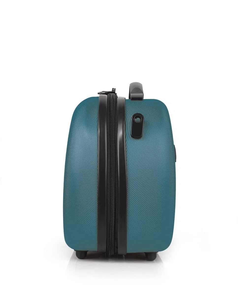 Gabol - Neceser de Viaje Rígido Paradise XP 35x28x17cm - Peso 0,9kg con Capacidad de hasta 12L - con Acople a Maleta, Correa y Forro de Material Reciclado - Diseño Español en ABS - Verde