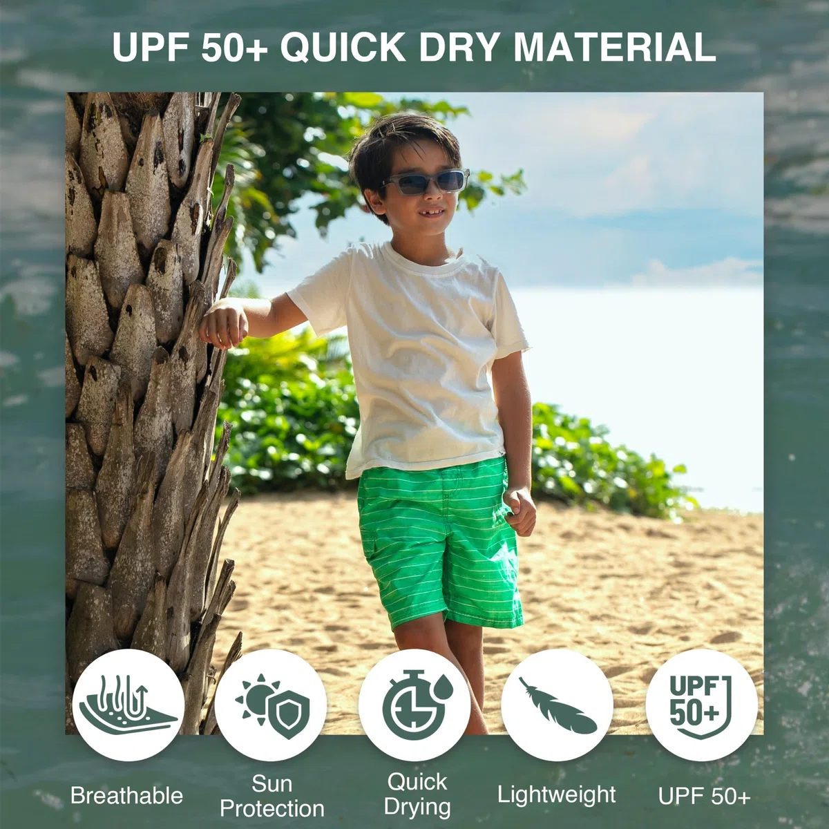 Kanu Surf Yolo Quick Dry UPF 50+ Beach Swim Trunk Baador para Hombre Niños
