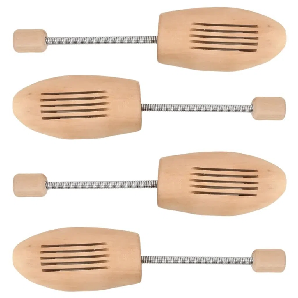 Par de hormas de zapatos EU 39-42 de madera maciza de loto para dilatadores de zapatos, para estirar botas y zapatillas de piel, cuidado y forma