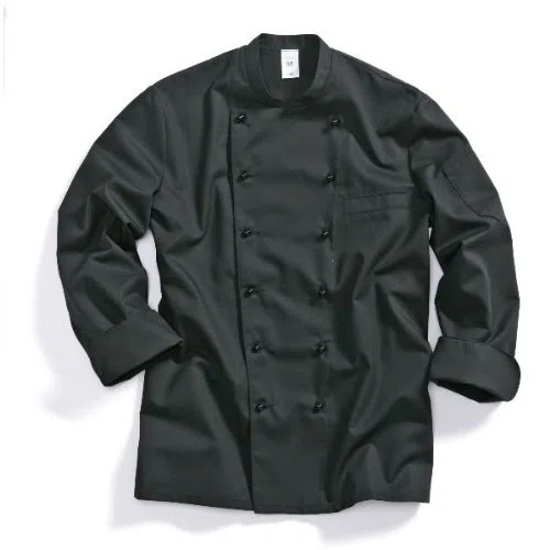 BP Gourmet 1503 - Chaqueta de cocinero, color negro, talla 44-68.