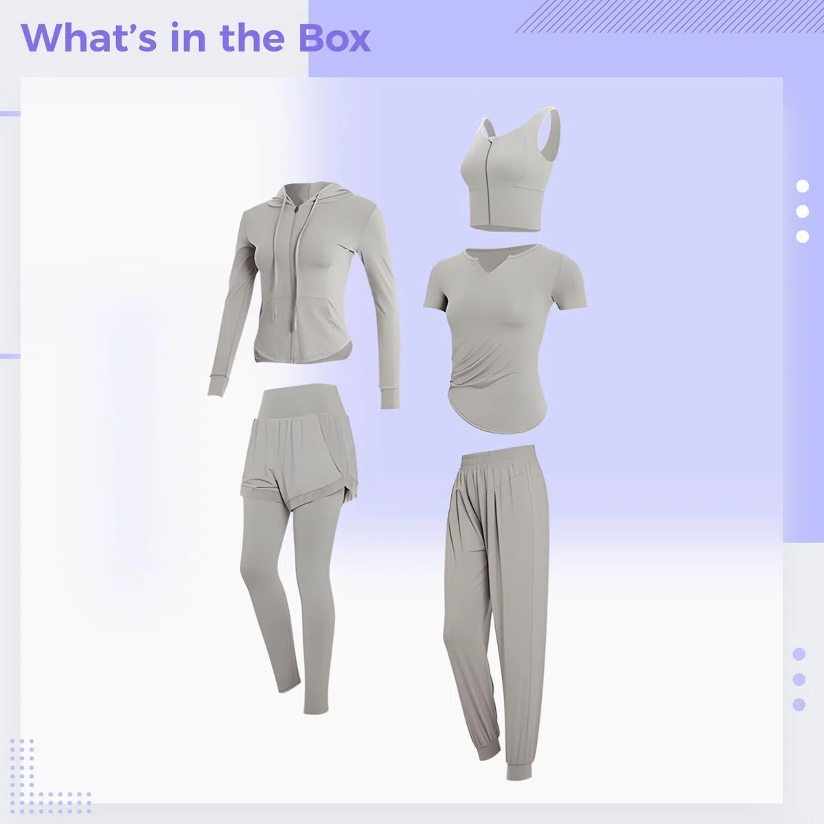 Conjunto de ropa deportiva para mujer, conjunto de 5 piezas, ropa de yoga, conjuntos de entrenamiento de manga larga para mujer, diseño negro, tela transpirable cómoda, XXL para 135-150 libras de