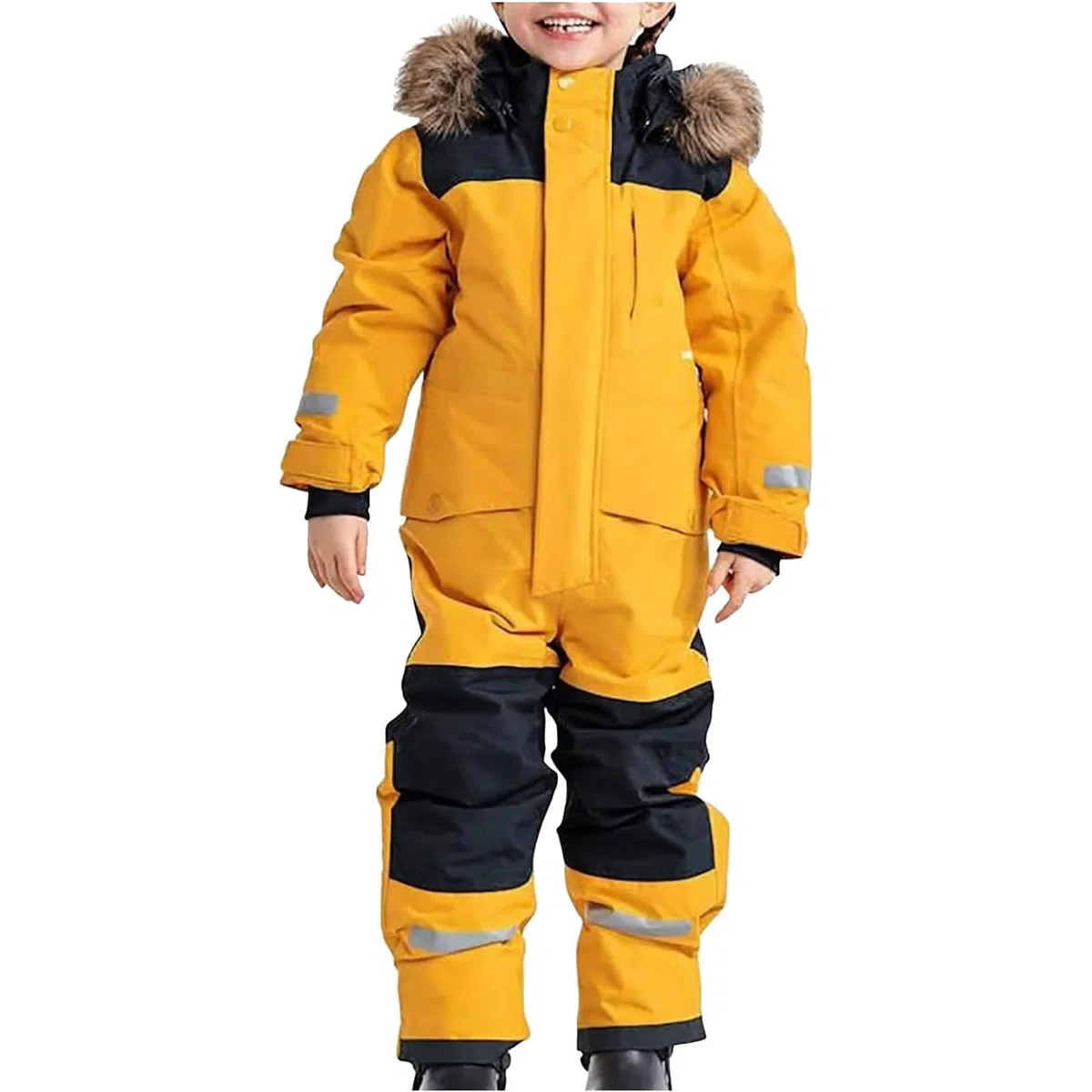 Mono de esquí unisex para niños, con capucha, traje de nieve, traje de esquí, mono de invierno, cálido, mono de nieve, resistente al agua, pantalones de esquí para niños, pantalones de esquí cálidos