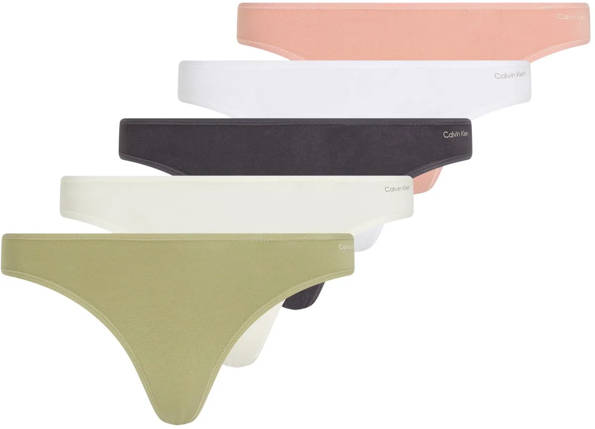 Calvin Klein Tanga Mujer Pack de 5 Thong Ropa Interior