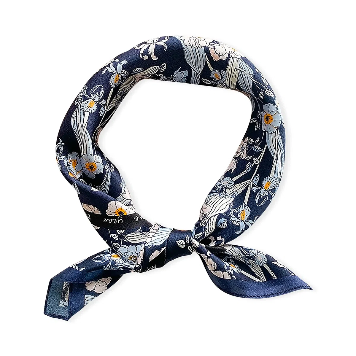 ALANIZ Bufandas de mujer, bufanda de seda, bufanda cuadrada for mujer, bufandas ligeras de satén con estampado de flores de cerezo, pañuelo for el cuello, tocado, diadema for mujer