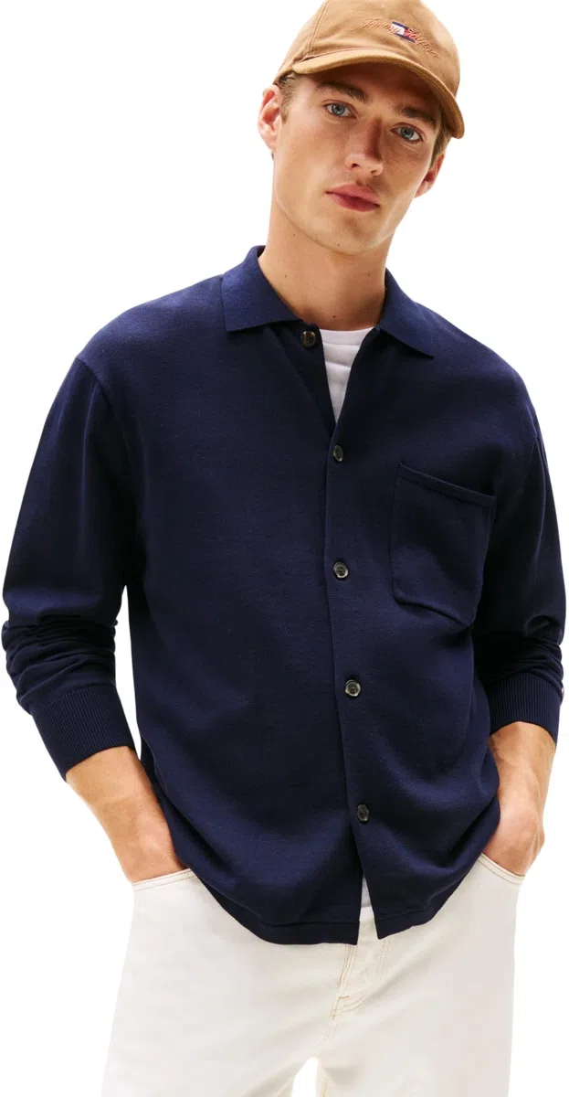 Tommy Hilfiger Essential Cotton LS Over Shirt Mw0mw40432 Otros suéteres Hombre (Pack de 1)