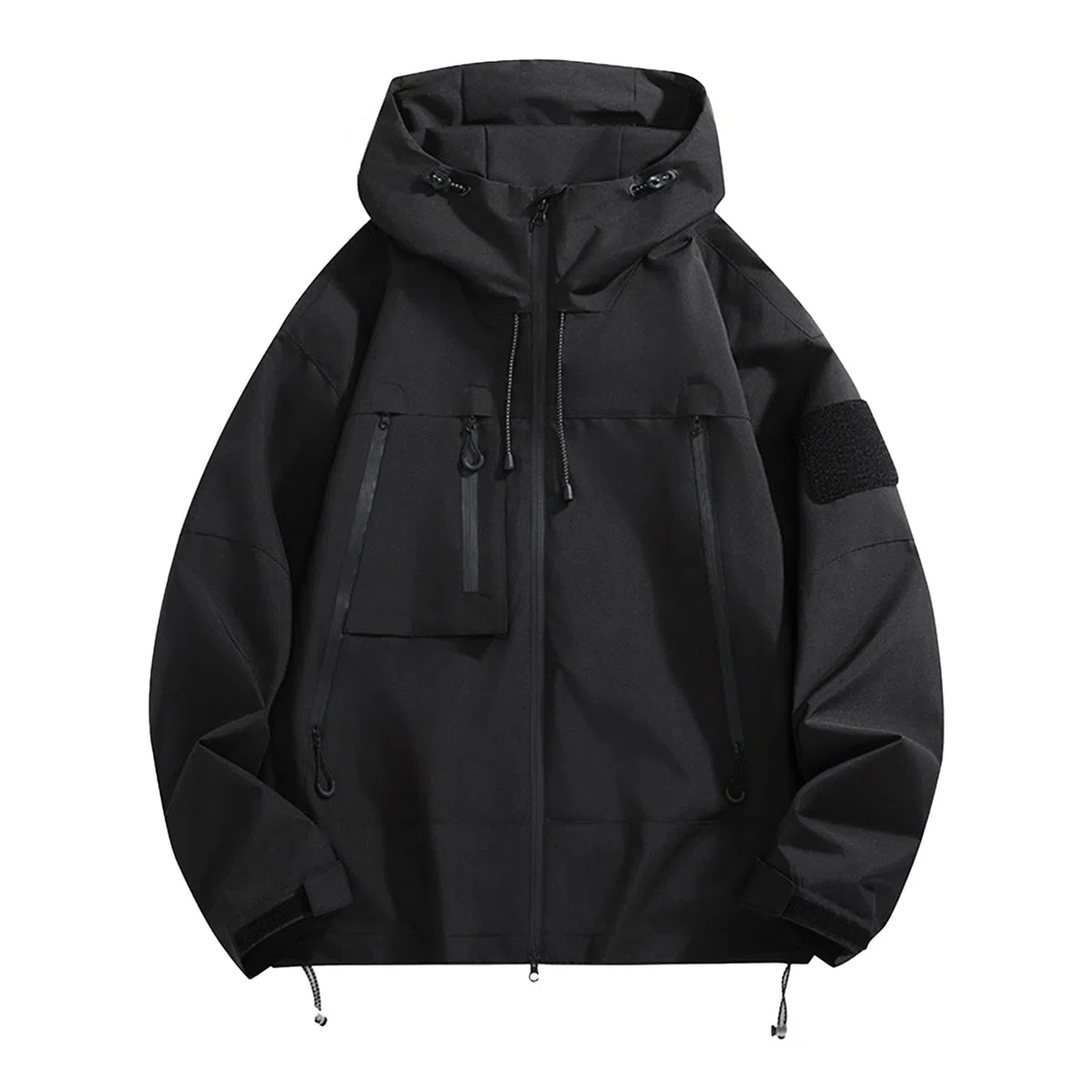 Chaqueta unisex para exteriores, chaqueta de entretiempo ligera, chaqueta de verano, impermeable, cortavientos, transpirable, cortavientos, con capucha, chaqueta con capucha para senderismo, camping