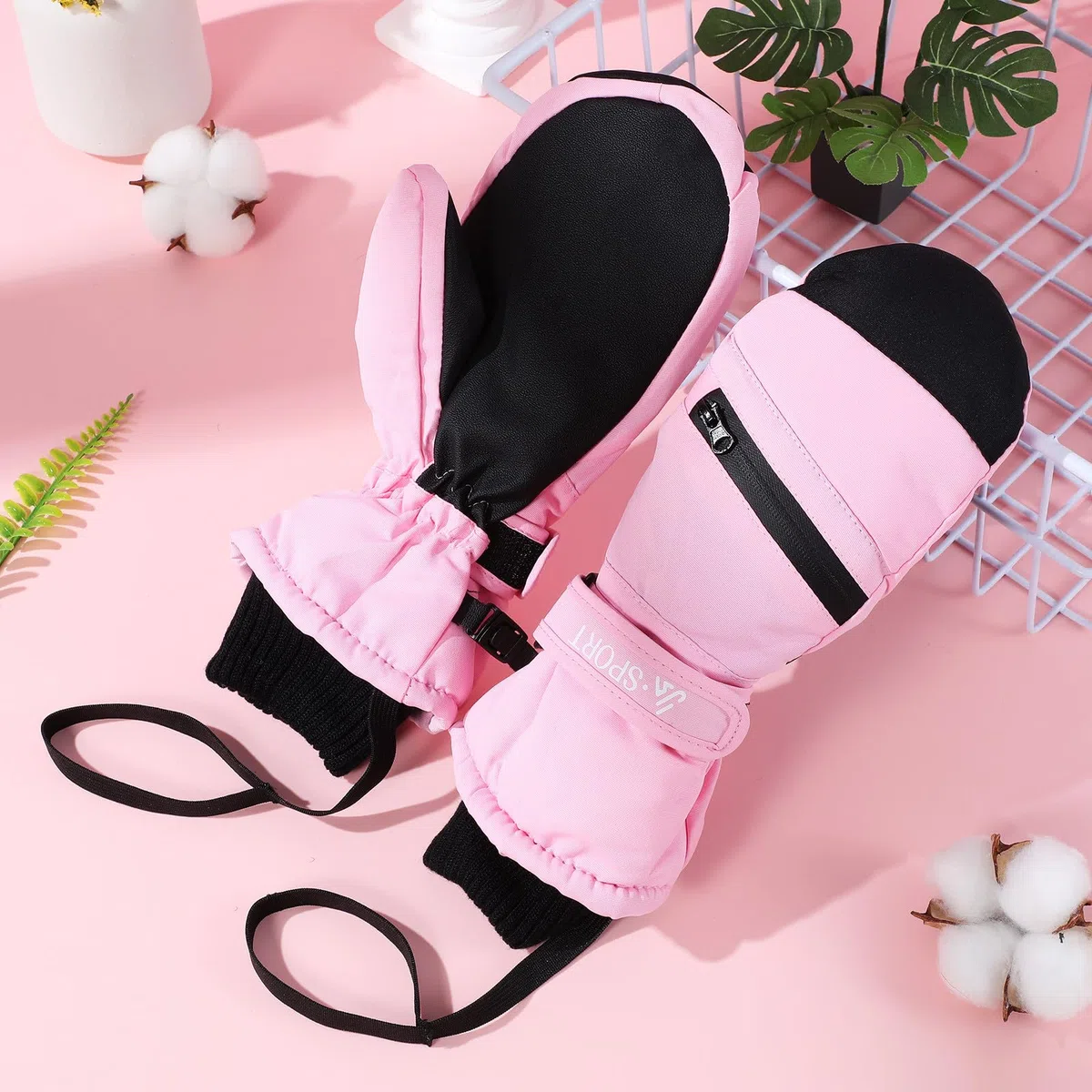Kichvoe Guantes de Invierno Impermeables: 1 par de Guantes de Nieve Aislantes con Pantalla Táctil para Esquiar, Hacer Snowboard, Senderismo Y Actividades Al Aire Libre. Muñeca Ajustable, Talla L.