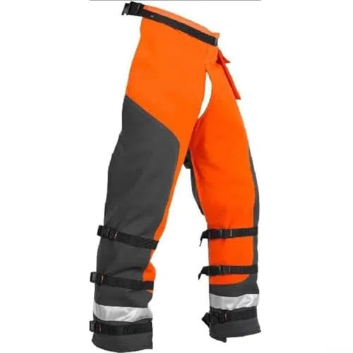 Pantalones protectores profesionales para motosierra, seguridad de 9 capas con cinturón ajustable para talar y cortar madera