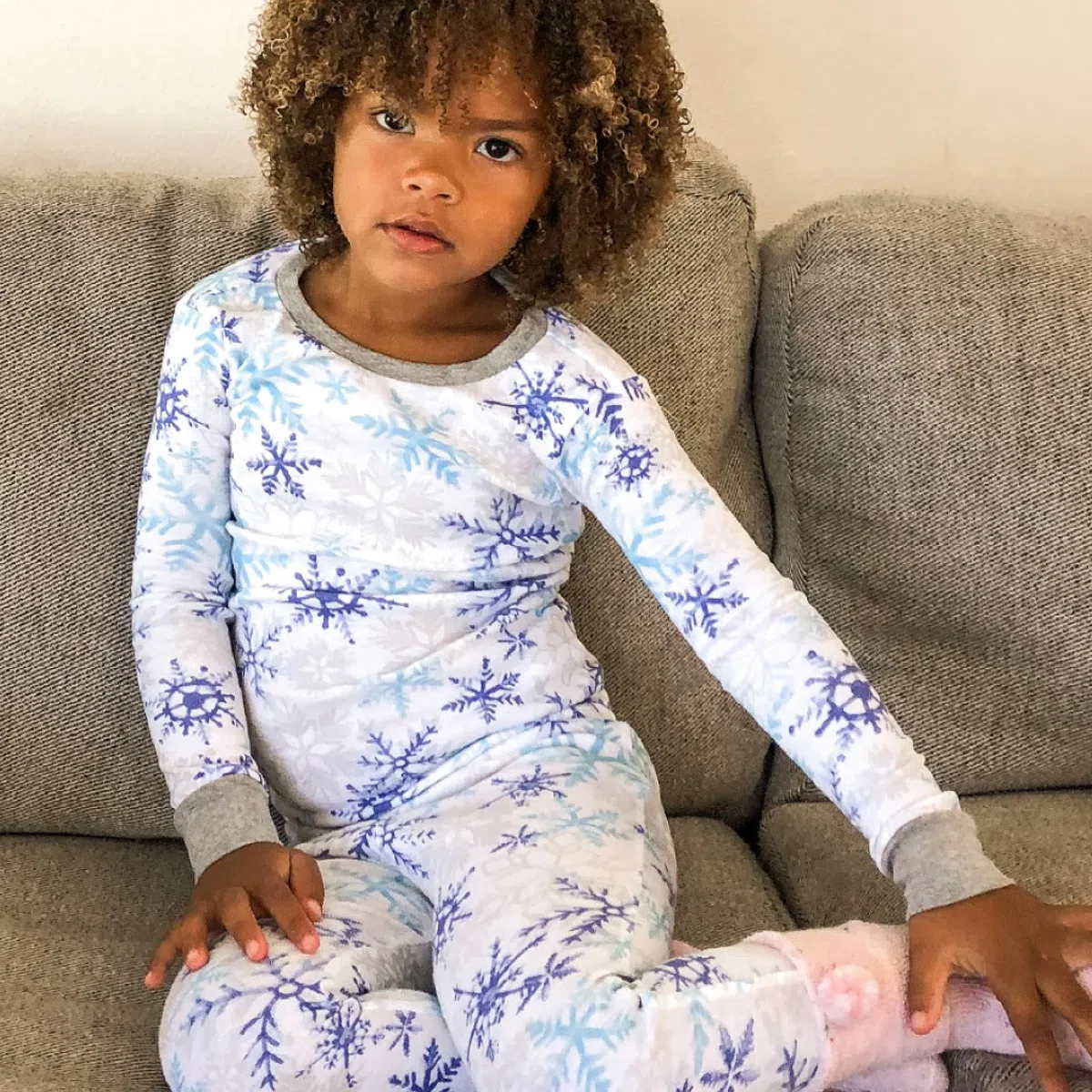 HonestBaby Organic Cotton Holiday Family Jammies Pajamas Juego de Pijama Unisex bebé