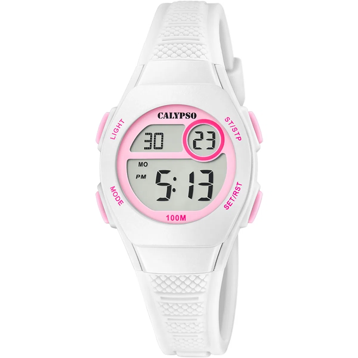 CALYPSO Reloj Infantil K5831/1 Junior Collection Caja de Caucho Multi Correa de Caucho Blanco
