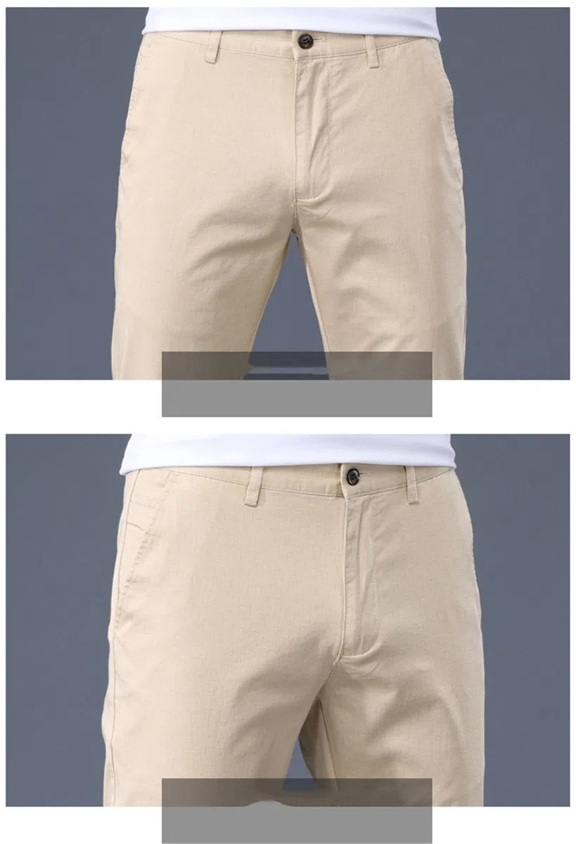 Vogrtcc Pantalones Casuales Delgados De Ajuste Regular para Hombres Pantalones Rectos Pequeños De Negocios