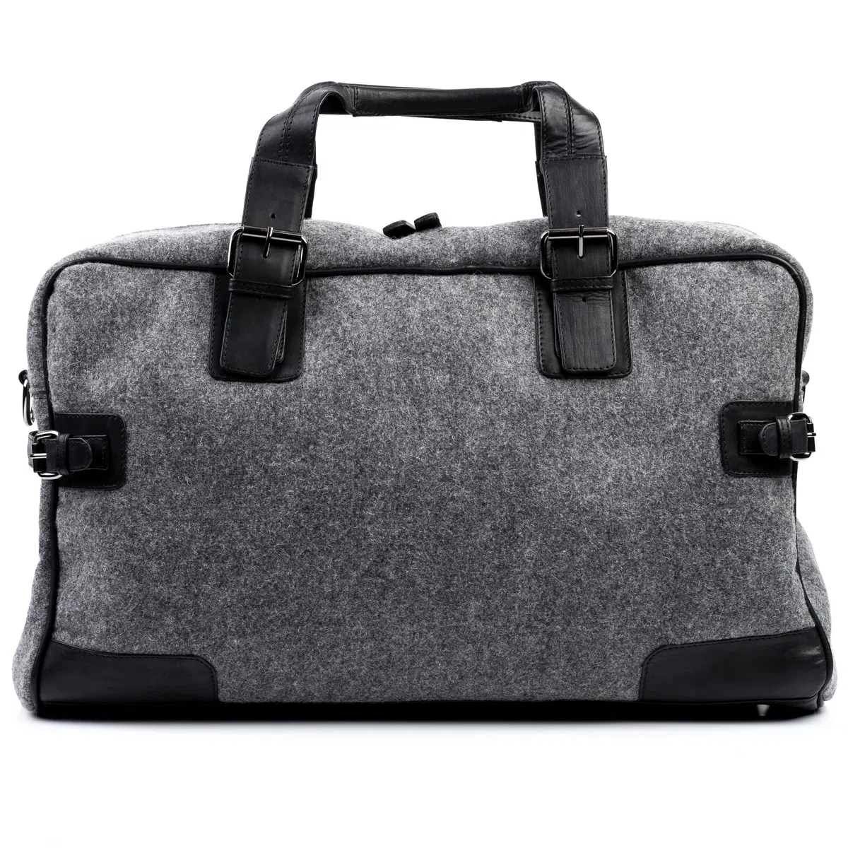 Berlin Bolso de Viaje Grande Cuero I Bolso de Deporte Fin de Semana I Maletín Viaje Weekender, Equipaje de Mano Cabina Roberto Negro Hecho a Mano