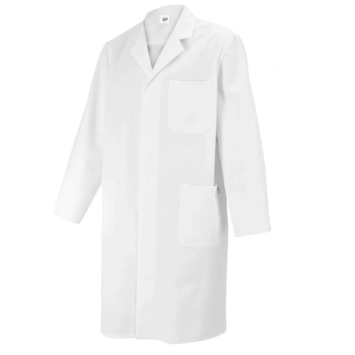 BP 1619-485-21-56n Abrigo Hombre Manga Larga Cuello Con Solapa 215,00 g/m² Mezcla De Telas Blanco, 56n