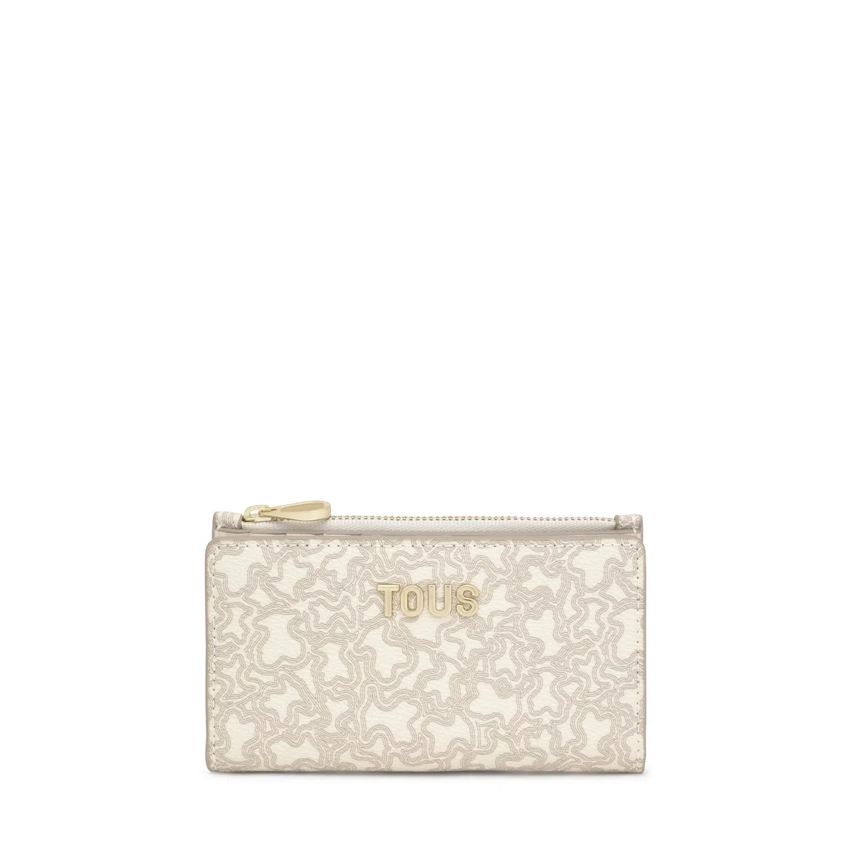 Tous Cartera Beige, para Mujer, Medidas 8 x 14,2 x 1,5 cm, Colección Kaos Mini Lines
