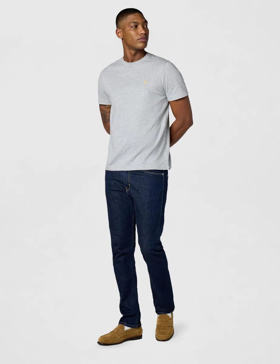 BROOKS BROTHERS Short Sleeve Cotton Crew Neck Logo T-Shirt Camiseta Hombre (Pack de 1)