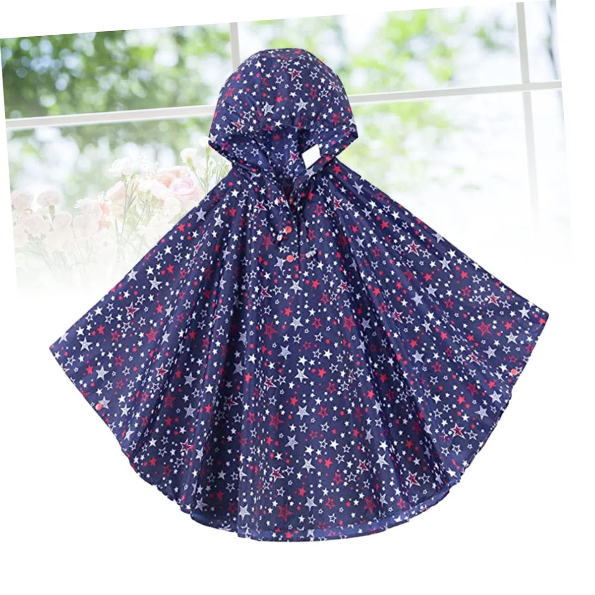 GALPADA 3piezas Chubasquero Infantil Capucha Para Niño y Poncho De y Reutilizable Color Azul