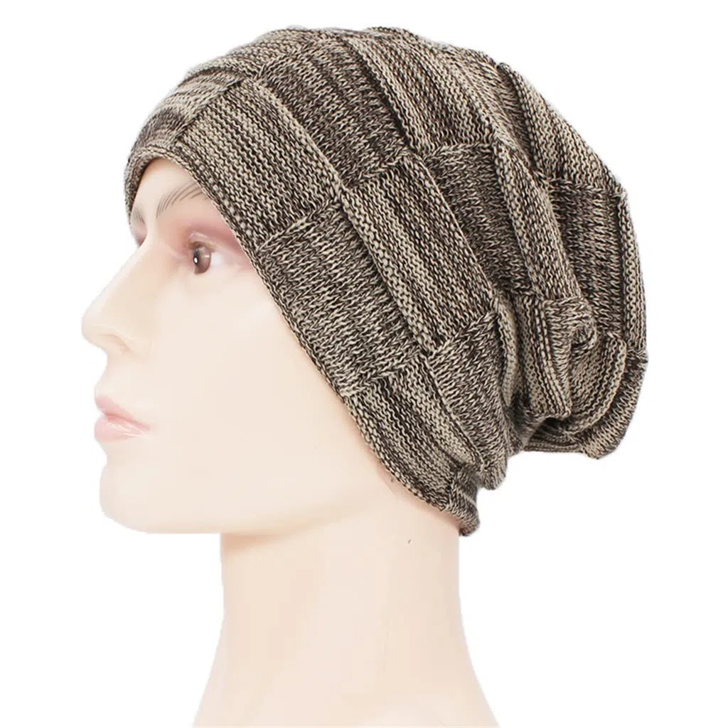 Hombres Hombres Invierno Sombrero cálido for Adultos Unisex Unisex Lana al Aire Libre Gorro de Punto Casual algodón Sombreros Gorra(3-Pack)