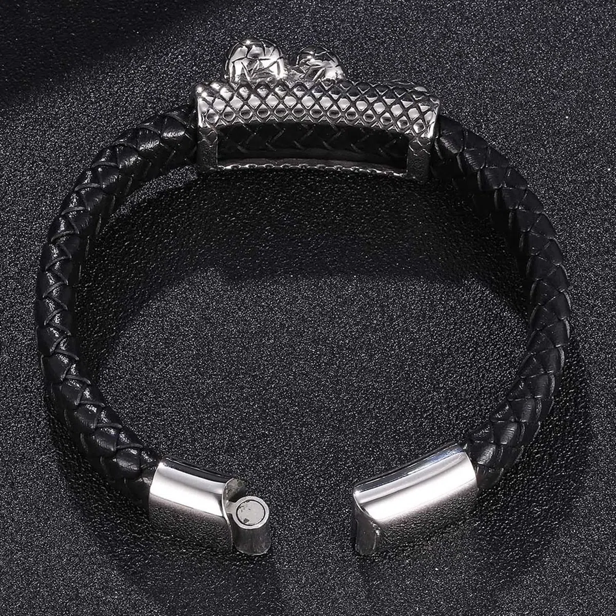 Pulseras Infantiles, Pulsera, Pulsera Hombre 2 Capas, Pulsera Acero Inoxidable con Cierre Magnético, Regalos Hombre