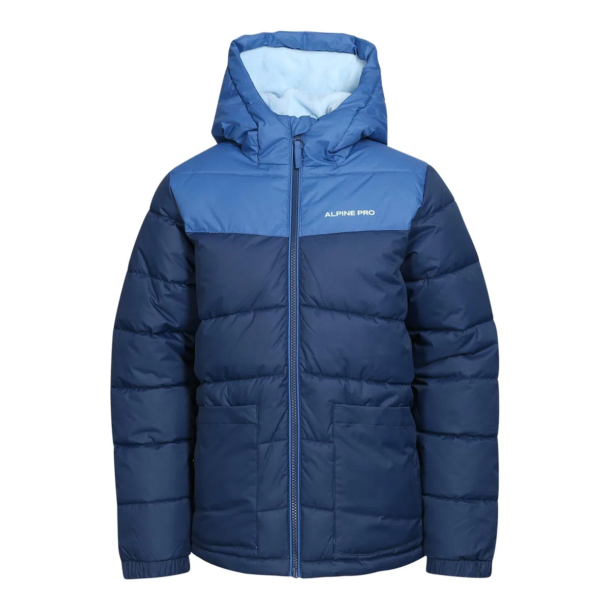 Alpine Pro Oliqa - Chaqueta de invierno para niño con capucha, chaqueta ligera de senderismo, estilo puffy, chaqueta funcional, chaqueta con elementos reflectantes, chaqueta impermeable y transpirable
