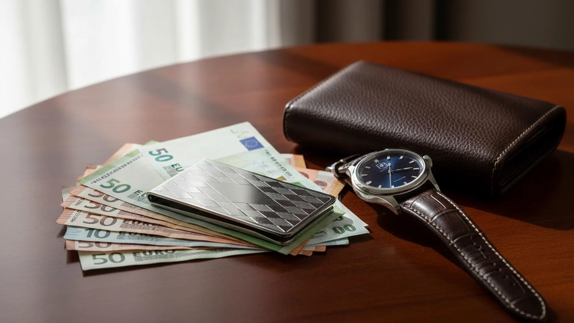 Clip para billetes Money bañado en plata – con placa de grabado – Pinza para billetes Premium Silver Plated – Noble regalo para hombre de alta calidad