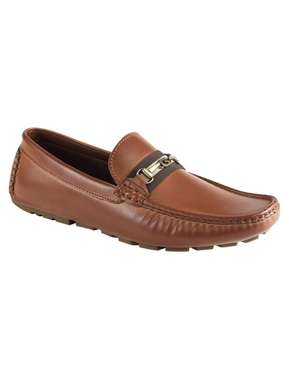 Guess Mocasines Aarav Estilo conducción para Hombre, Cognac 210, 7.5 UK