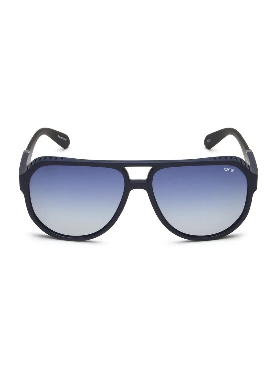 IDEE Gafas de sol 100% protección UV degradado de borde completo piloto hombre marco policarbonato