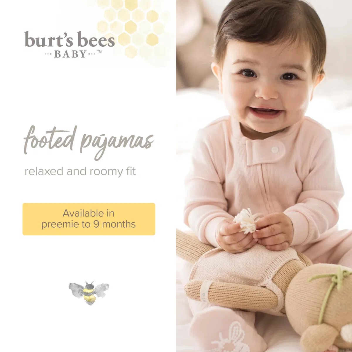 Burt's Bees Baby Sleep and Play Pajamas Mamelucos para bebés y niños pequeños Bebé-Niños (Pack de 1)