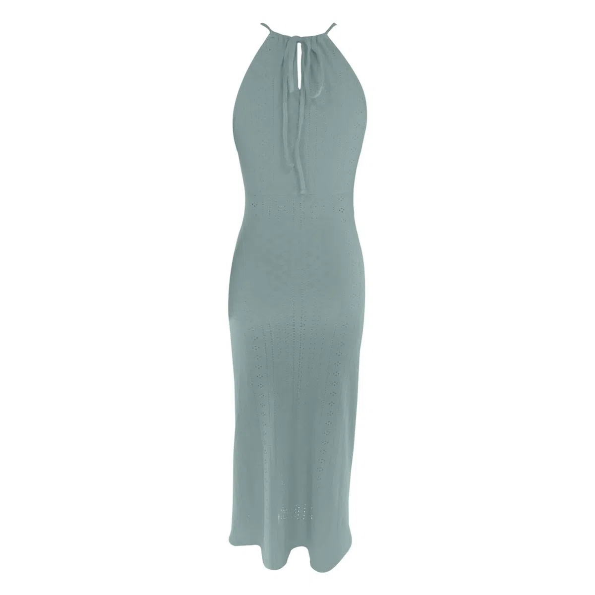 Vestido casual de verano para mujer, sin mangas, con espalda descubierta, tirantes en el cuello, lazo lateral, cómodo, transpirable, para fiestas, uso diario