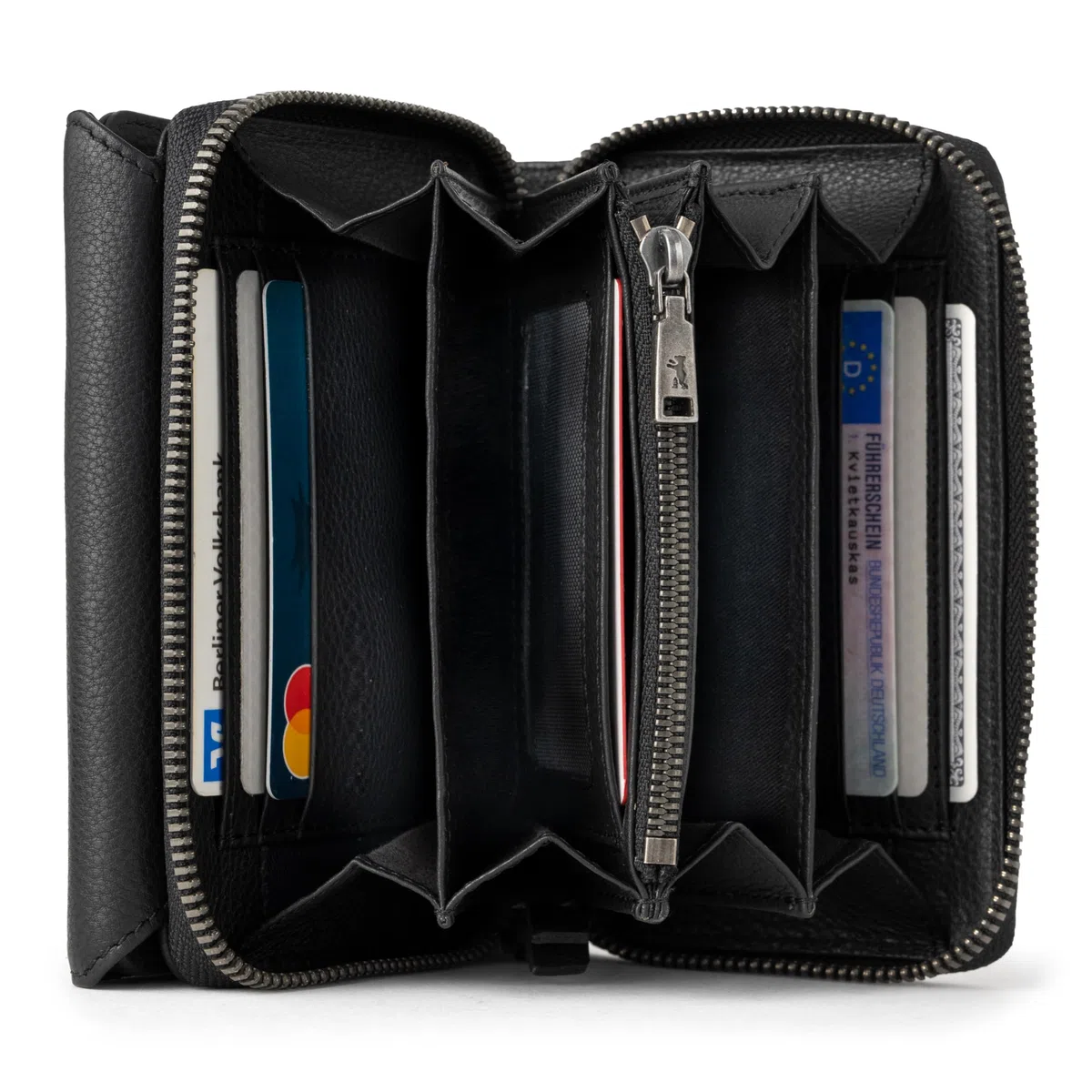 Berliner Bags Vienna Monedero Cartera Mujer Grande de Piel con RFID y Caja