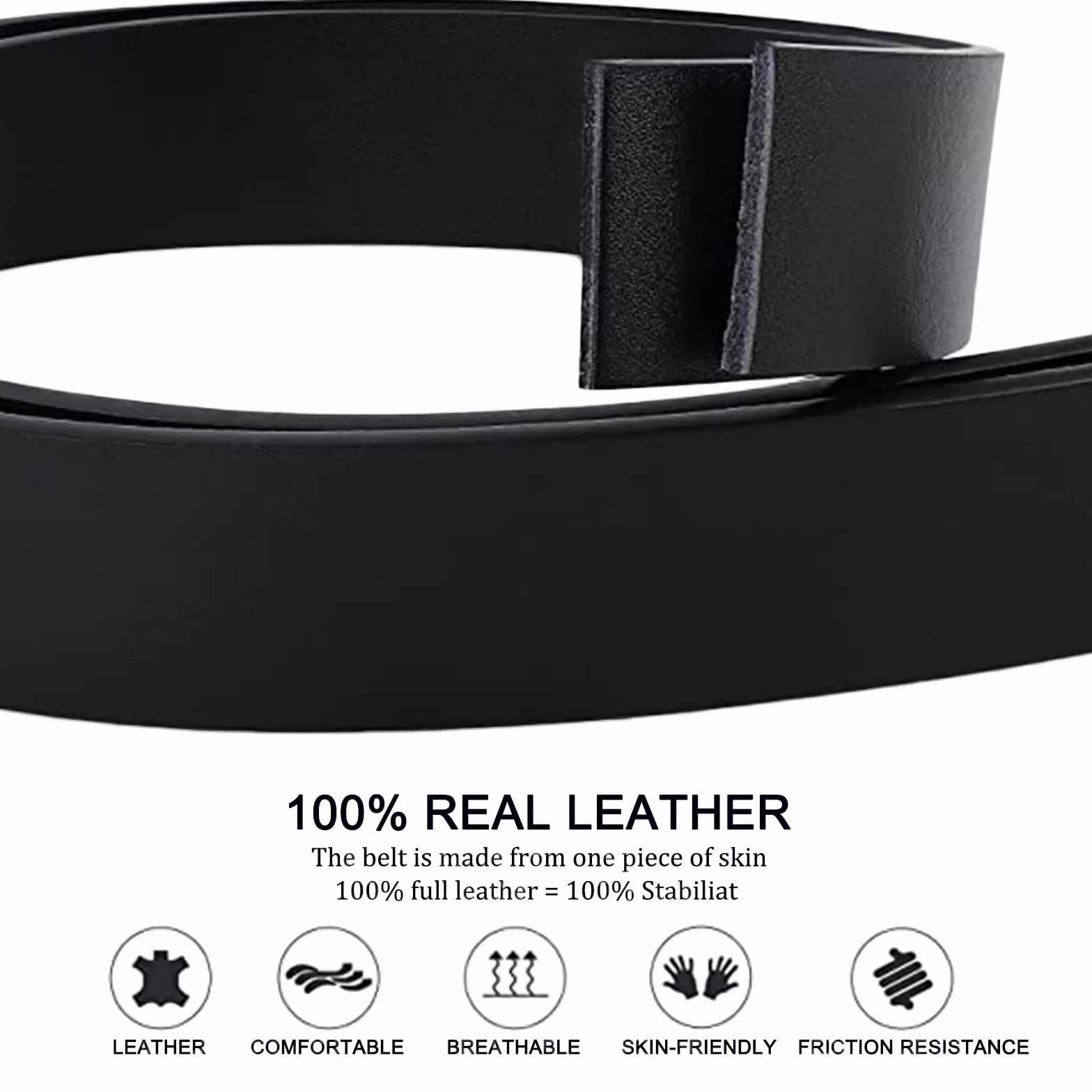 Cinturón, Cinturones de cuero for hombre con trinquete y hebilla deslizante automática diseño escorpión, ajuste perfecto