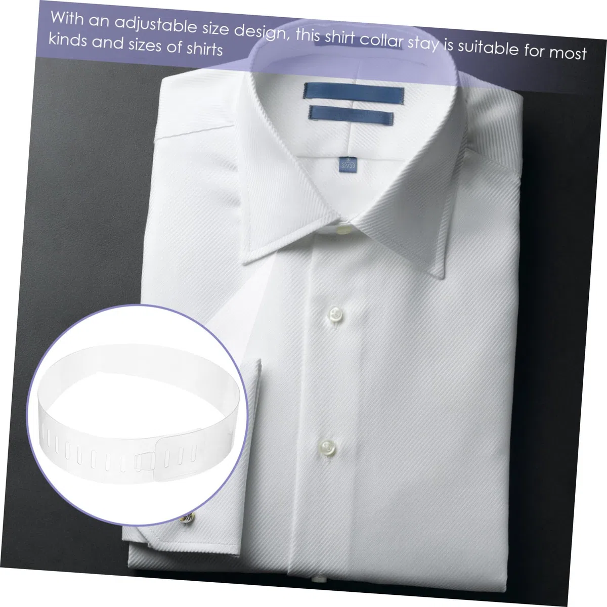 100piezas Collar De Pvc Transparente Soporte De Plástico Para Cuello De Camisa Accesorios De Moldeado Para Camisas De Vestir