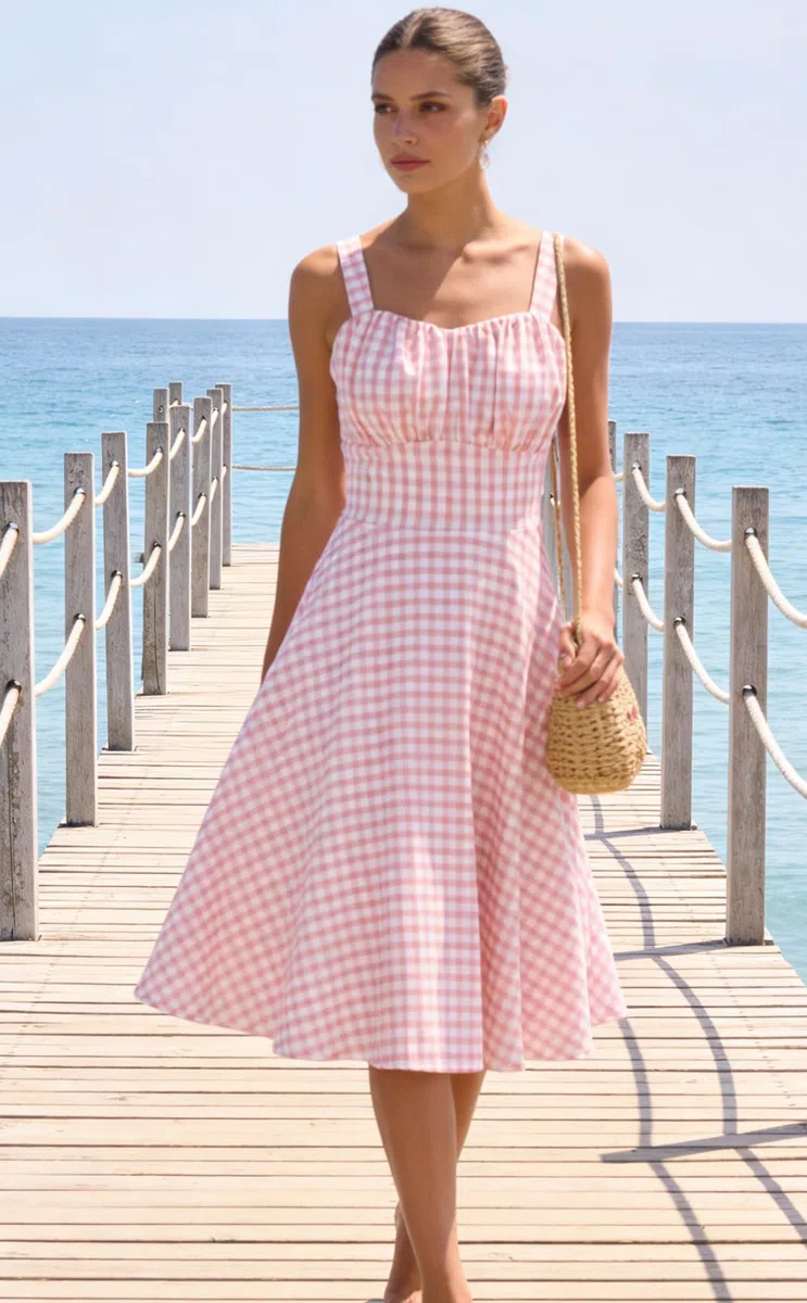 Belle Poque BP0380S22 - Vestido de verano para mujer, estilo informal, línea A, largo