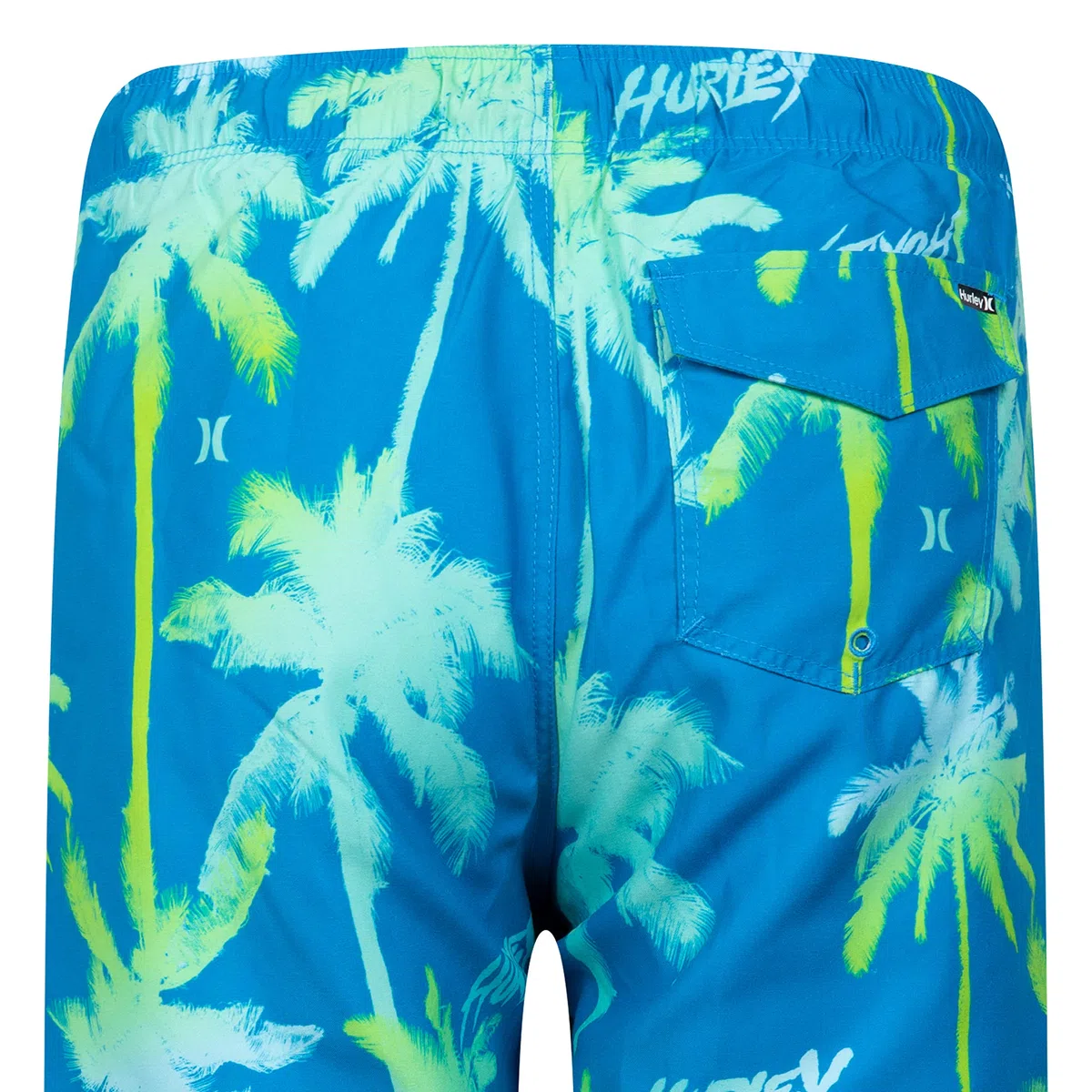 Hurley Boys' Pull On Swim Trunks, Blue Palms, S