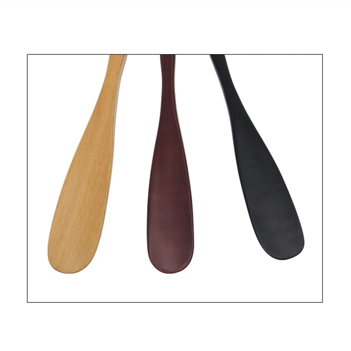 Calzador, Calzador de Madera, Mango Largo, Calzador, Adecuado for Suministros de Hotel, hogar y Uso Diario Calzador Mango Largo(Black)