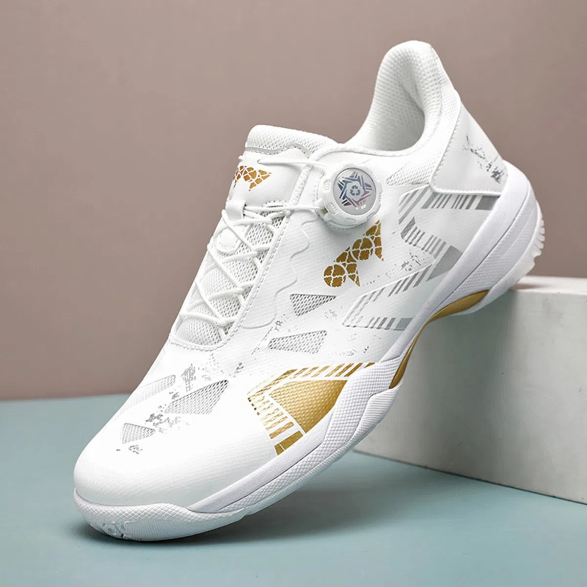 Zapatillas de bádminton para hombre y mujer, acentos culturales, forro transpirable