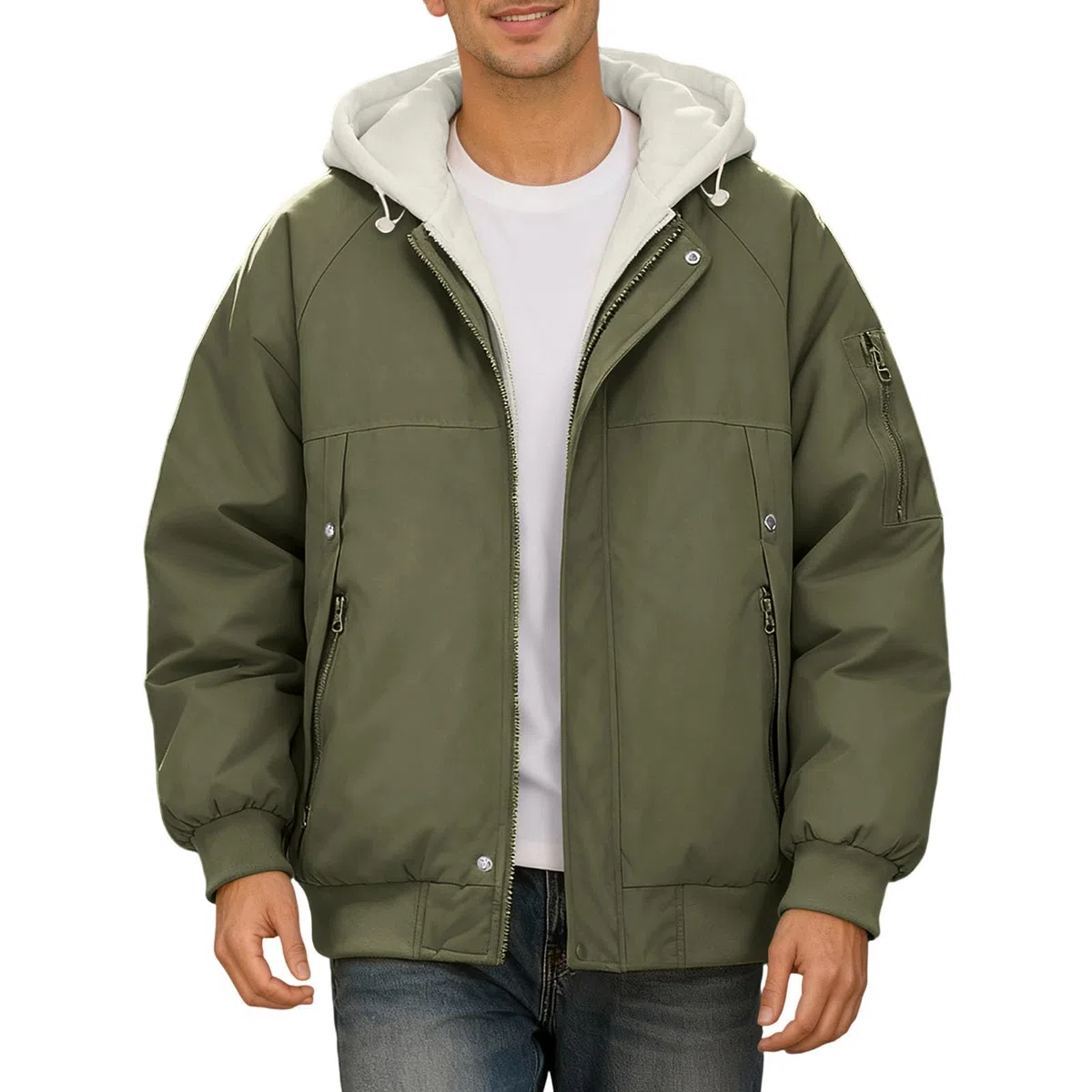 Abrigo Hombre Chaqueta Negra Hombre Abrigos De Paño Abrigo Tres Cuartos Largo Parka Invierno Chaqueta Militar Tres Cuartos Parka Entretiempo Parkas Invierno Chaquetas De Plumas Acolchada Men Warm