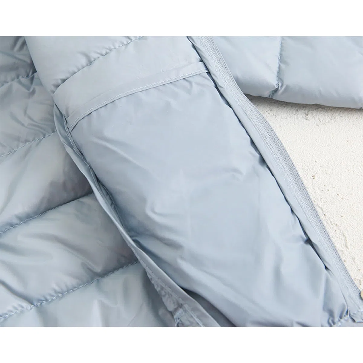 MEGXON Chaqueta Invierno for Niñas Niños Sudadera Capucha Abrigo Prueba Viento Ropa Gruesa Cálida Plumón (Color : Bluee, Size : 90)