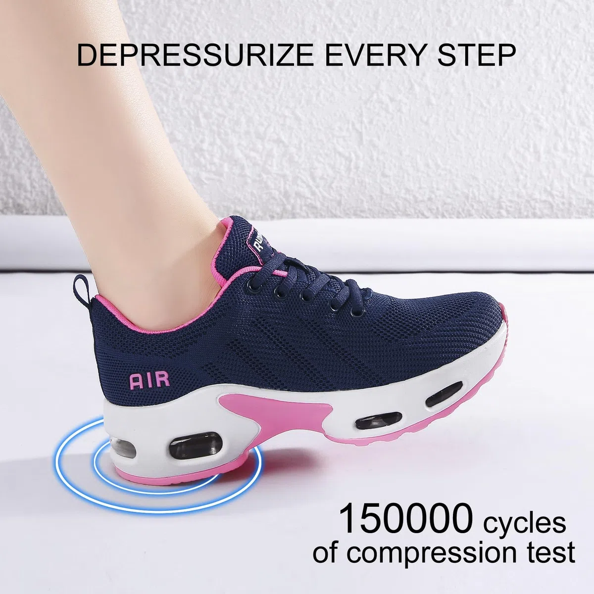 Zapatillas Deportivas Mujer Running Sneakers con Soporte Arco Comodas Casual Ligeras de Malla Zapatos