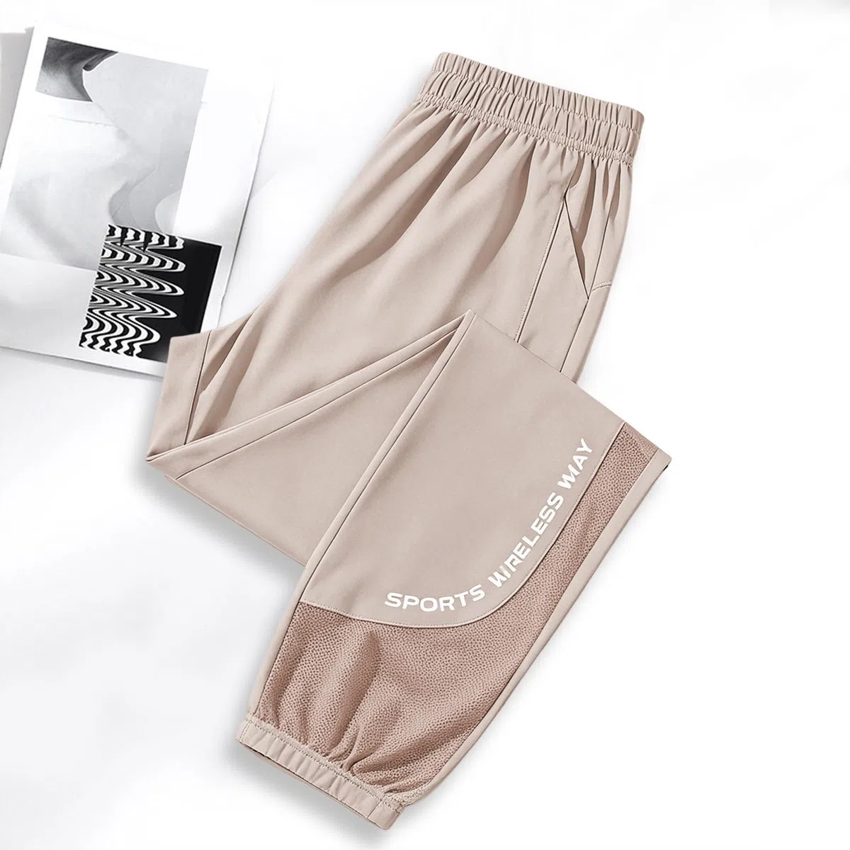 Genérico Pantalones Deportivos Casuales Infantiles con puños elásticos en los Tobillos, cómodos y prácticos para Jugar Espacios Exteriores