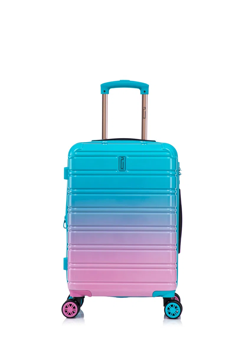 CELIMS - Maleta de Policarbonato | Maleta de Viaje Cabina | Maleta Cabina 55x40x20 cm | Trolley Cabina | Degradado Turquesa