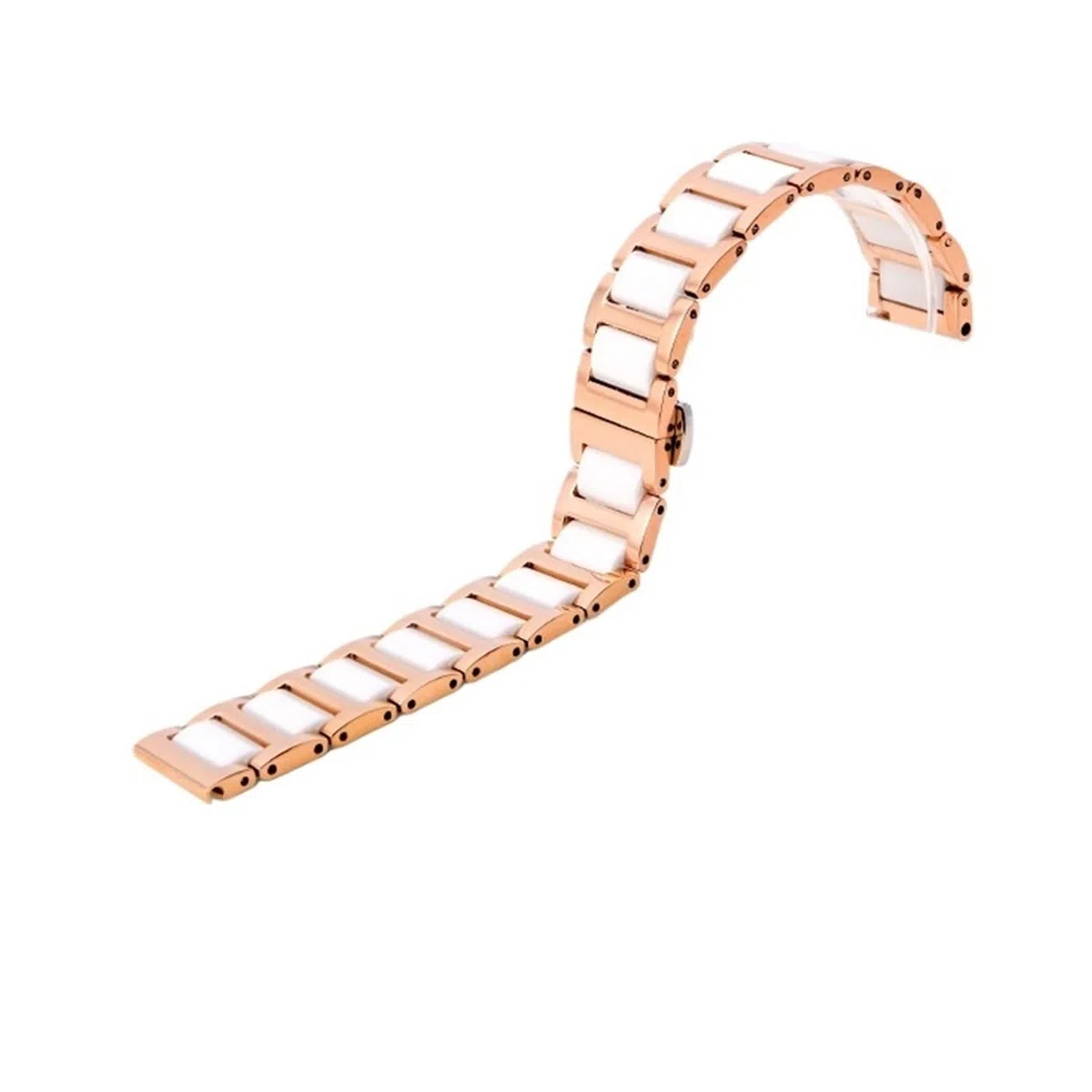 Correa de Reloj de cerámica de 14, 16, 18, 20 y 22 mm for Hombre y Mujer, Hebilla Plegable, Correa de Repuesto de liberación rápida.